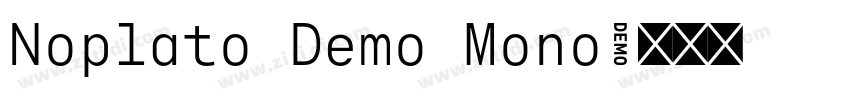 Noplato Demo Mono字体转换